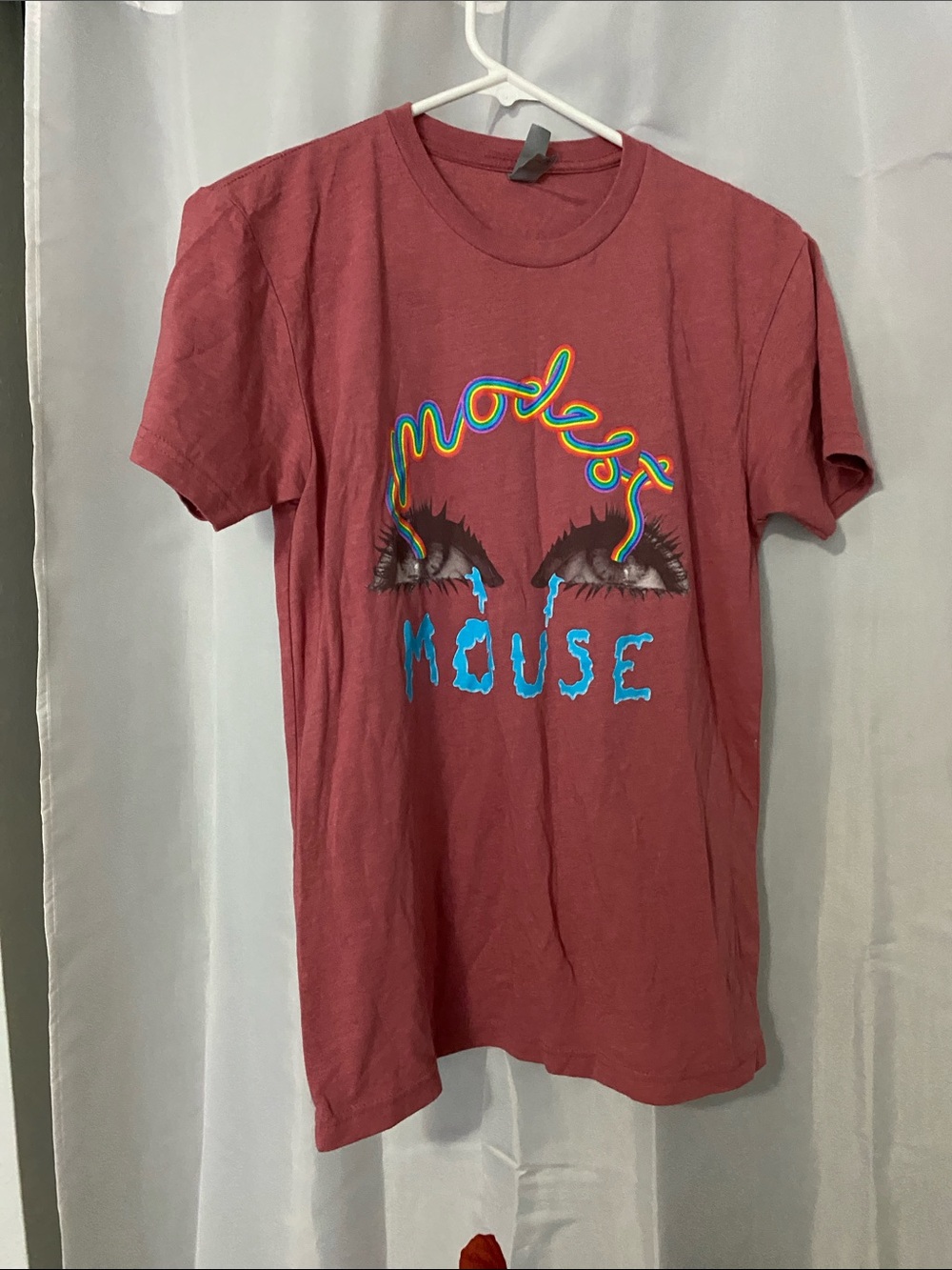 Next Level Apparel Modest Mouse Official Merch Raspberry Crewneck Tee XS